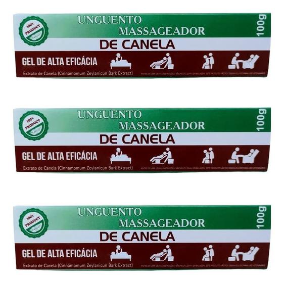 Imagem de Kit 3 Unguento De Canela Gel De Alta Eficácia 100G