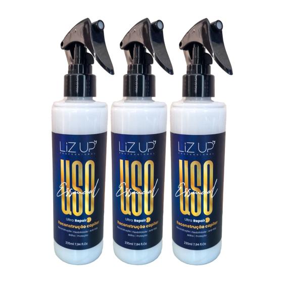 Imagem de kit 3 unid Uso Essencial Liz Up Profissional 235ml