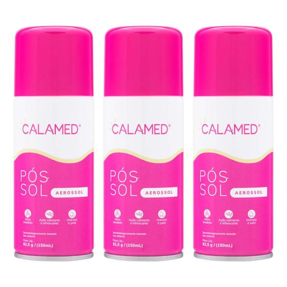 Imagem de Kit 3 Unidades Calamed Aerossol 150 ml