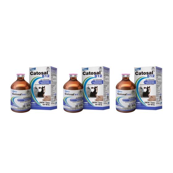 Imagem de Kit 3 Unidades - Catosal B12 Vitamina 100ml Elanco