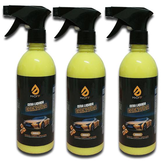 Imagem de Kit 3 Unidades Cera Anti Raios UV e Maresia Carnauba - 500ml