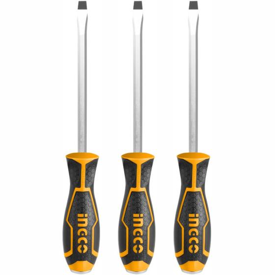 Imagem de Kit 3 unidades - ingco chave de fenda com tampa de impacto 1/4 x 4 pol.