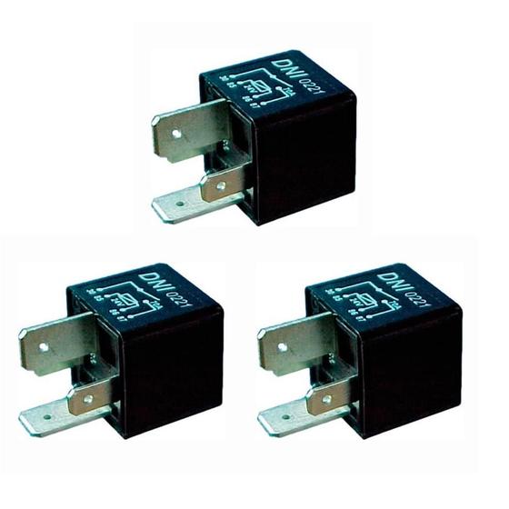 Imagem de Kit 3 unidades - relé auxiliar universal 24v - 70a - dni 0221