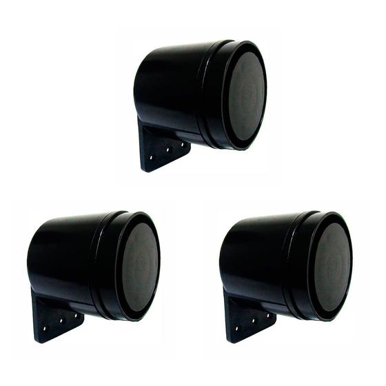 Kit 3 unidades - sirene piezoelétrica 12v/24v - dni 4059 Menor preço em Kit 3 unidades - sirene piezoelétrica 12v/24v - dni 4059
