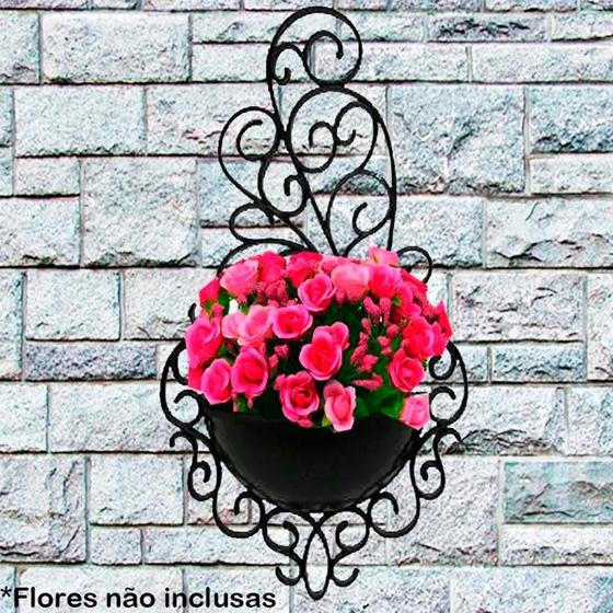 Kit 3 Vaso Arandela Plástico Plantas Colonial Suspenso Decorativo Horta Enfeite Jardim Preto Menor preço em Kit 3 Vaso Arandela Plástico Plantas Colonial Suspenso Decorativo Horta Enfeite Jardim Preto