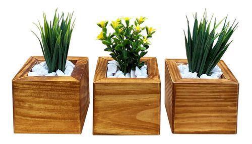 Kit 3 Vaso Com Planta Artificial Cachepot Decoração Sala Menor preço em Kit 3 Vaso Com Planta Artificial Cachepot Decoração Sala