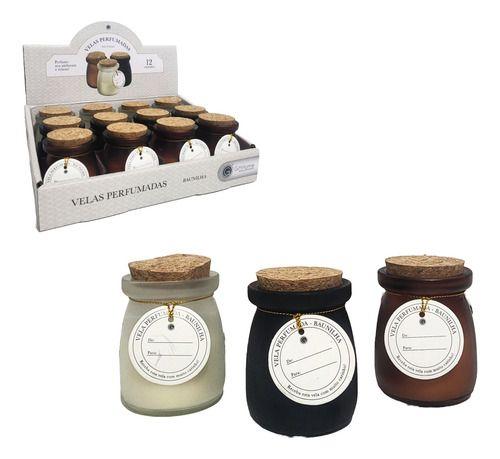 Imagem de Kit 3 Velas Aromáticas Gift Home Baunilha Cilíndrica 5x8cm