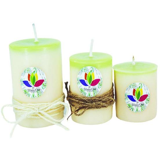 Imagem de Kit 3 Velas Veganas Aroma Jasmim Toque Limão