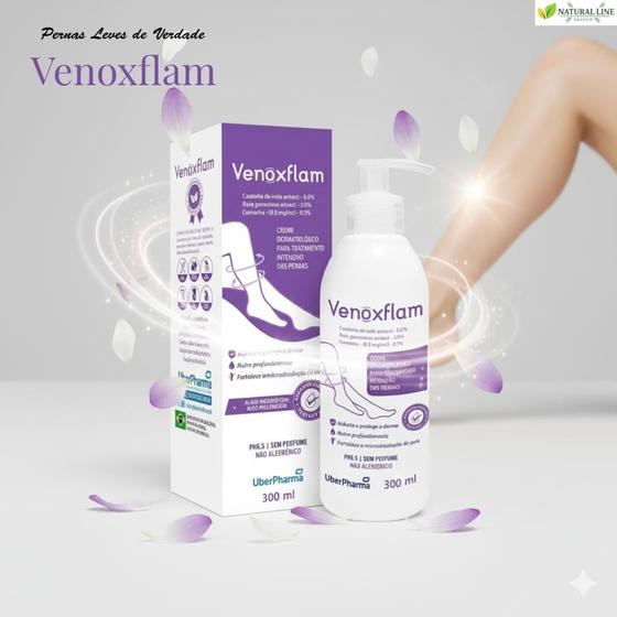 Kit 3 Venoxflam Creme Para Pernas Varizes 300ml - Uberpharma