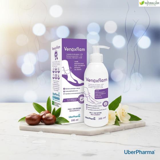 Kit 3 Venoxflam Creme Para Pernas Varizes 300ml - Uberpharma