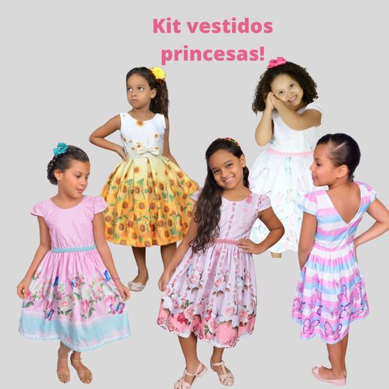 kit 3 vestidos meninas evangélicas e festas - MA CHERRY - Vestido Feminino  - Magazine Luiza