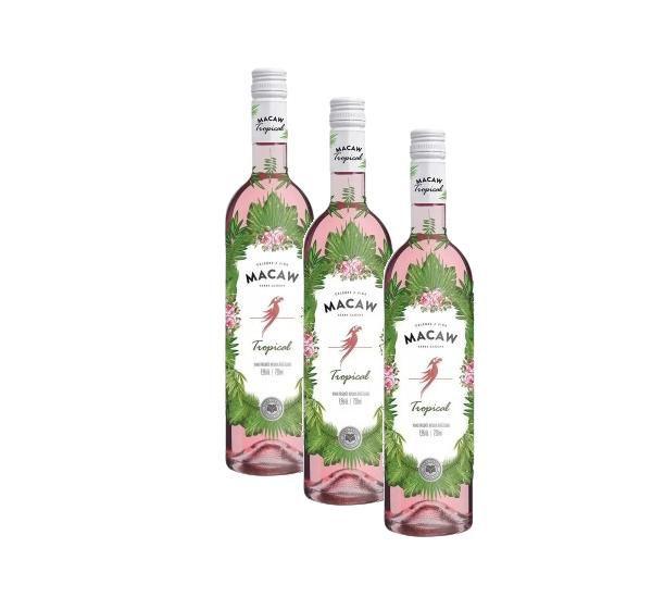 Kit 3 Vinho Macaw Frisante Tropical Rose Casa Perini 750ml Menor preço em Kit 3 Vinho Macaw Frisante Tropical Rose Casa Perini 750ml