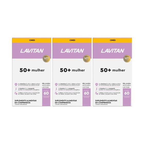 Imagem de Kit 3 Vitamina Lavitan 50 Mulher De 60Cps - Cimed