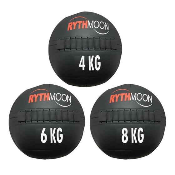 Imagem de Kit 3 Wall Ball 4, 6, 8kg Rythmoon Fit