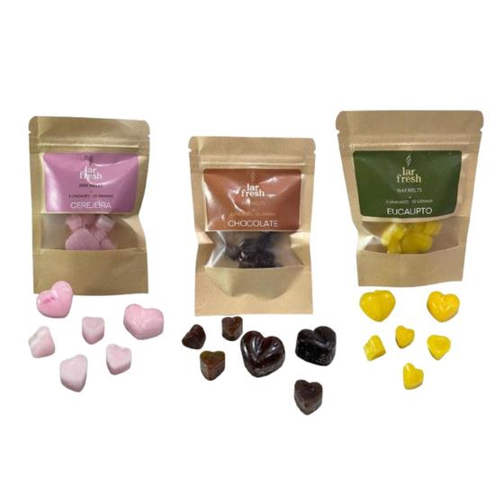 Imagem de Kit 3 Wax Melts Lar Fresh Pastilhas Aromáticas De Cera 32gr