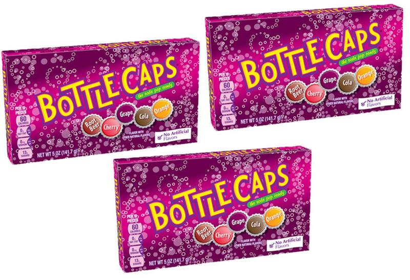 Kit 3 wonka bottle caps balas sabor refrigerante 141,7g Nestlé