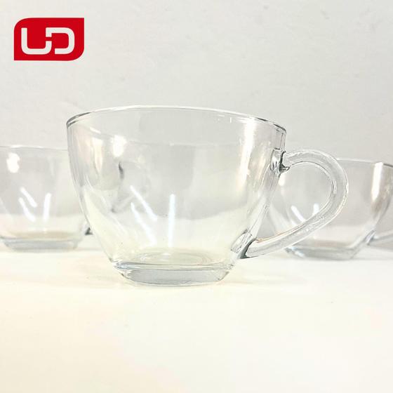 Imagem de Kit 3 Xícaras de Vidro 200 ml Para Café Leite Chá