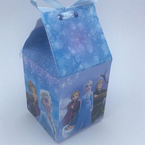 Imagem de Kit 30 Caixinhas Milk Temática Frozen para Decorações