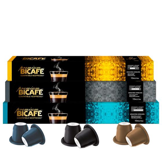 Imagem de Kit 30 Cápsulas Café Bicafé Premium Para Máquinas Nespresso