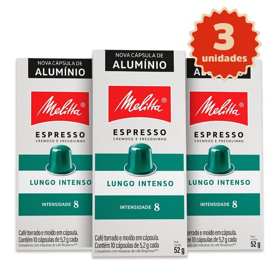 Imagem de Kit 30 Cápsulas de Café Melitta Lungo Intenso