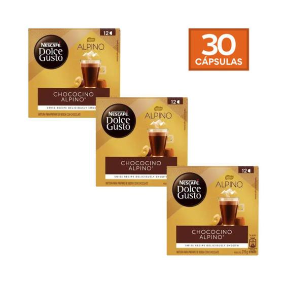 Imagem de Kit 30 Capsulas Dolce Gusto Alpino Chocolate Nescafé