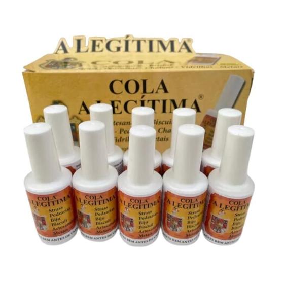 Imagem de Kit 30 Colas A Legítima Bijuterias Strass Artesanatos 20Ml