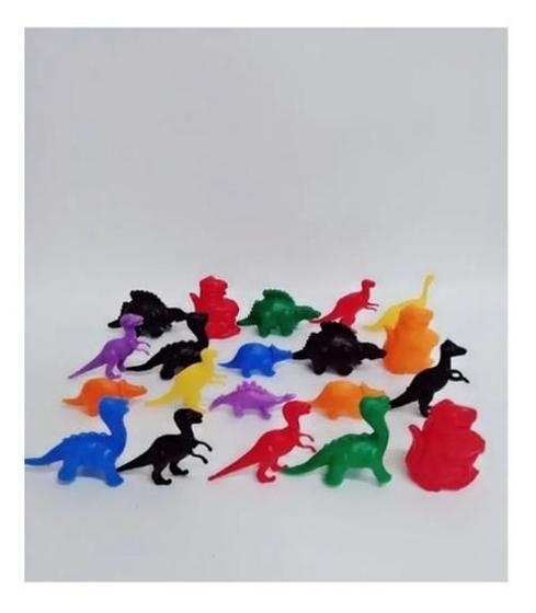 Imagem de Kit 30 Dinossauro Colorido Plástico Mini Brinquedo Festa-Top