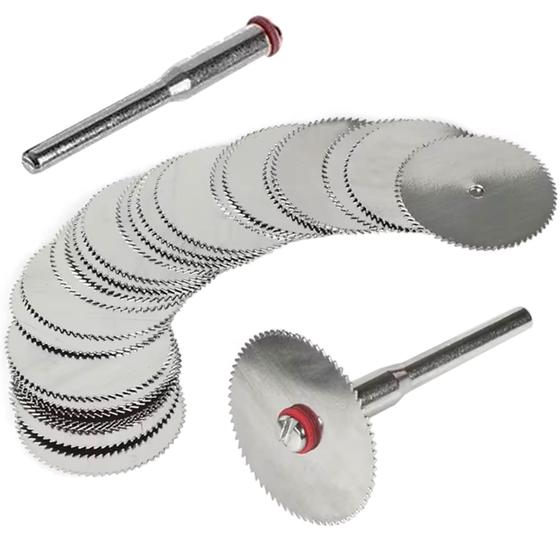 Imagem de Kit 30 Discos Lâmina de Serra 32mm Inox para Micro Retíficas