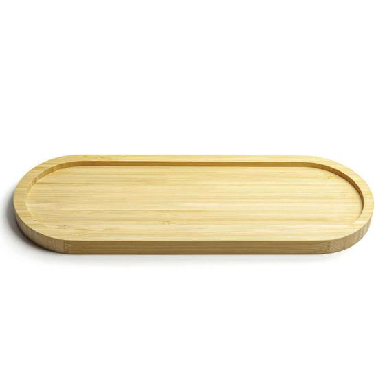 Imagem de Kit 30 Gamelas 33x12cm Bambu Restaurante Oval Petisqueiras Bandejas Multiuso UZ Decorar