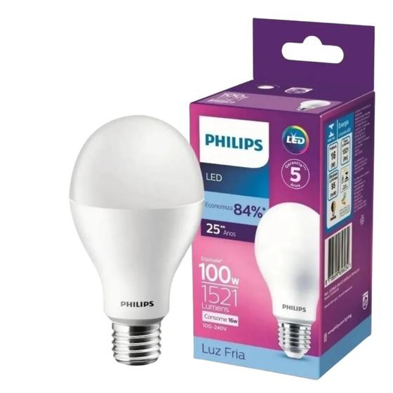 Imagem de Kit 30 Lampadas Led Bulbo 16W = 100W 1521Lm Bivolt Philips