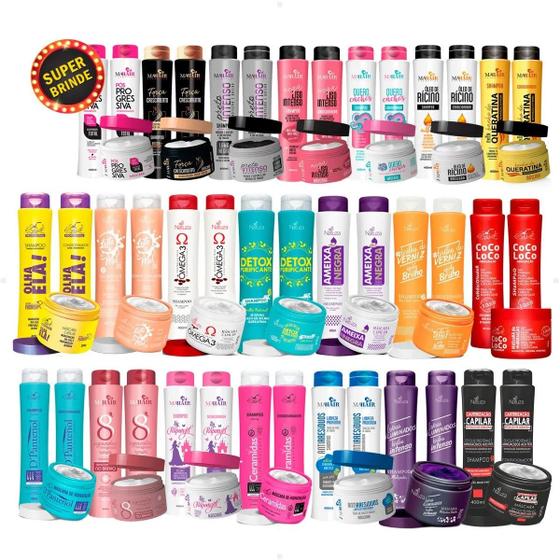 Imagem de Kit 30 Produtos - Shampoo + Condicionador + Máscara/Magazine