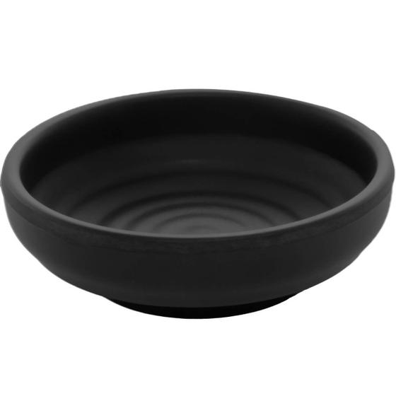 Imagem de Kit 30 Ramekins de Melamina 40ml Restaurante Tóquio Lyor Pretos Molheiras Redondas Porta Shoyu