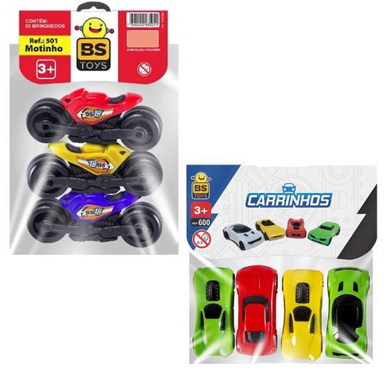 Imagem de Kit 32 Presente Brinquedo Doação Atacado Barato Moto Carro Carrinho