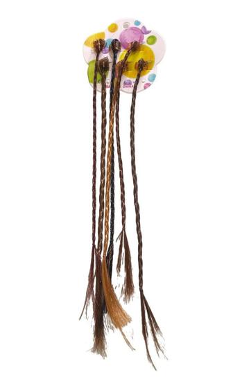 Imagem de Kit 36 Un Mechas Com Mini Piranha Aplique De Cabelo Infantil