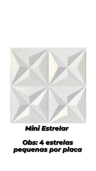 Kit 3m² Placa de Revestimento 3D Pvc Mini Estrelar 12 Uni Menor preço em Kit 3m² Placa de Revestimento 3D Pvc Mini Estrelar 12 Uni