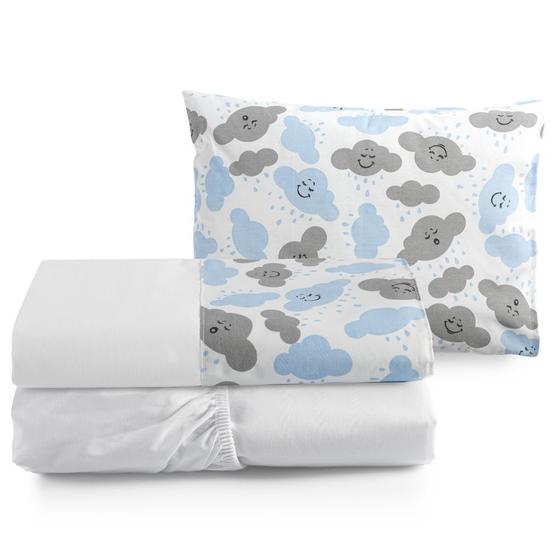 Imagem de Kit 3pçs lençol para bebê mini cama toque macio Moderno