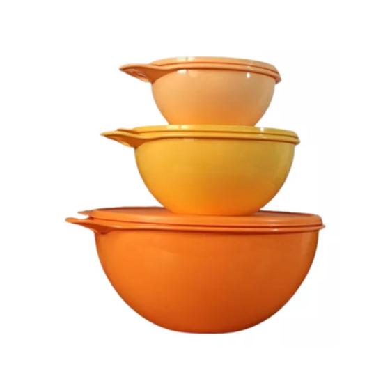 Imagem de Kit 3Tigelas Criativa Tupperware Redonda