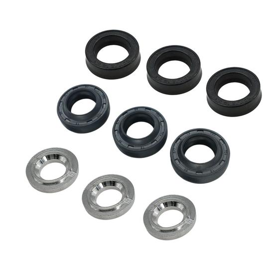 Imagem de Kit 3un Gaxeta de Vedação com Anel Raspador e Assento Compatível com Lavajato Michelin MPX120B