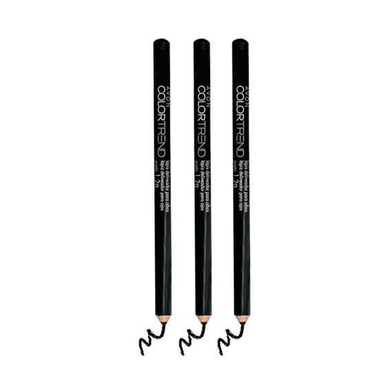 Imagem de Kit 3un Lápis Delineador Matte para Olhos Preto CT - Avon