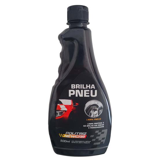 Imagem de Kit 3un Limpa Pneus Brilha Pneu Politriz Pretinho 500ml