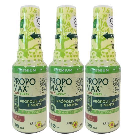Imagem de Kit 3un Spray De Própolis Propomax Zero Açúcar 30ml - Apis Flora