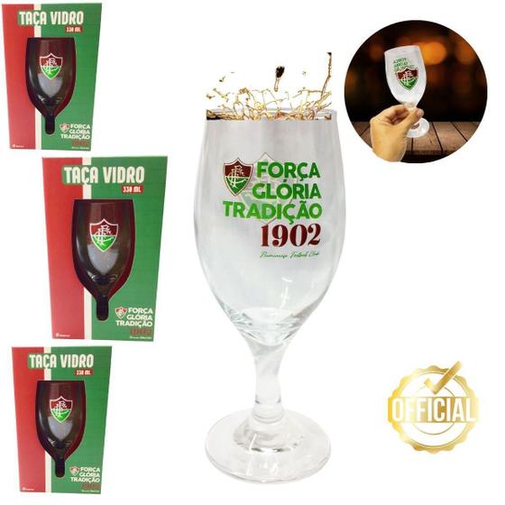 Imagem de Kit 3Un Taças Windsor 330Ml Vidro Cerveja Coquetel Chopp Bar