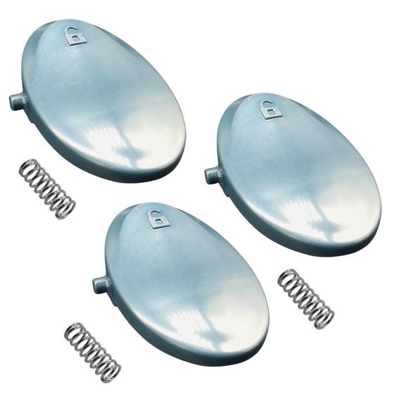Imagem de Kit 3un Tecla Trava Azul e 3un Mola do Recipiente Compatível com Electrolux Power Speed STK13A