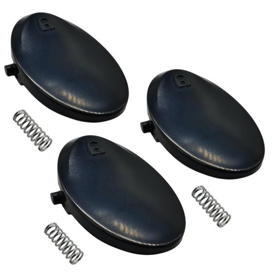 Imagem de Kit 3un Tecla Trava Preta e 3un Mola do Recipiente Compatível com Electrolux Power Speed STK12