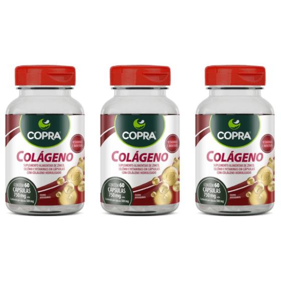 Imagem de Kit 3uni Colágeno com Vitaminas e Minerais 60 cáps - Copra