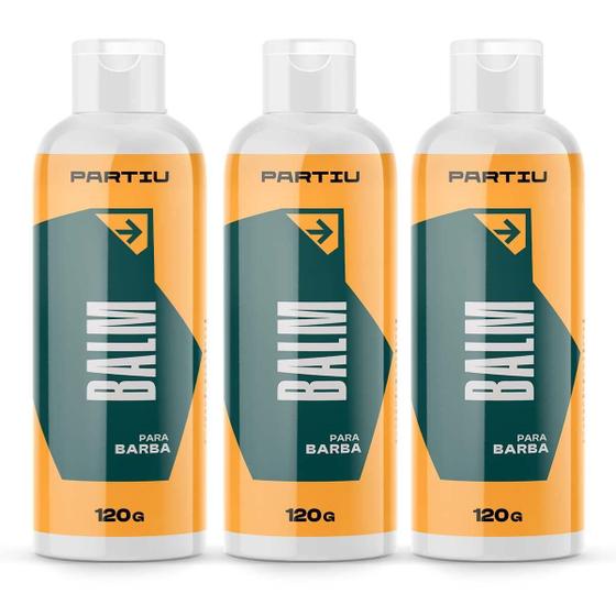 Imagem de Kit 3X Balm Para Barba Profissional 120G Vigor Partiu