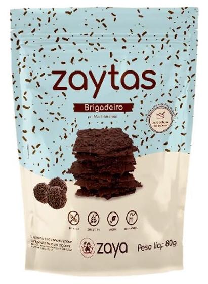 Imagem de Kit 3X: Biscoito Zaytas Brigadeiro Sem Glúten Zaya 80G