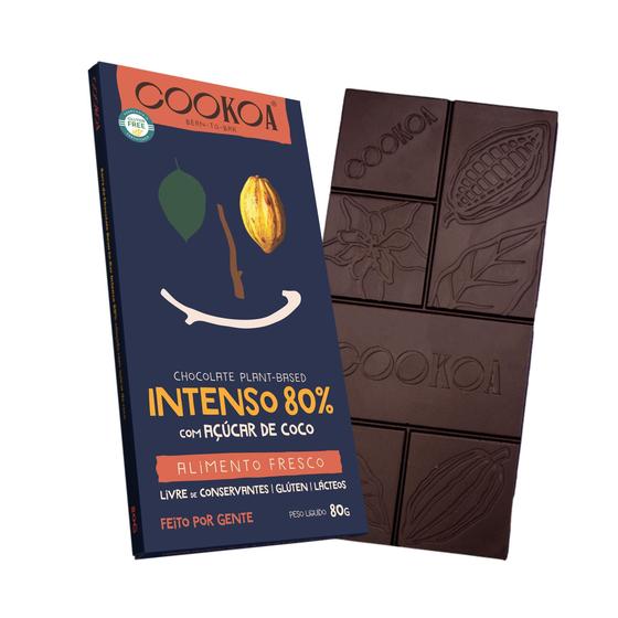 Imagem de Kit 3X: Chocolate Intenso 80% Cacau Vegano Cookoa 80G