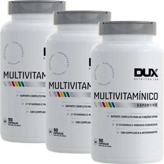 Imagem de Kit 3x Dux Nutrition Multivitamínico 90 Cápsulas - Energia Nutrição