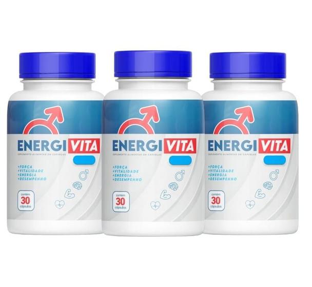 Imagem de Kit 3x Energi Vita Suplemento Alimentar 30 cápsulas B